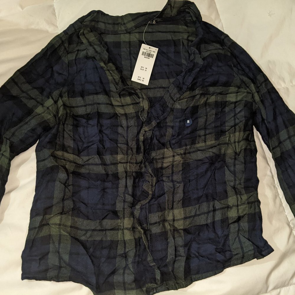 Abercrombie & Fitch Plaid Shirt women Size M